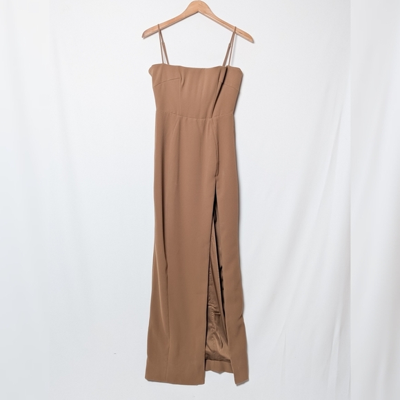 HOUSE OF CB Jaida Dress Toast M Medium - Picture 9 of 13